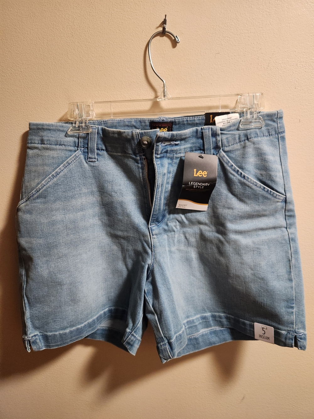 Lee Light Wash Denim Shorts